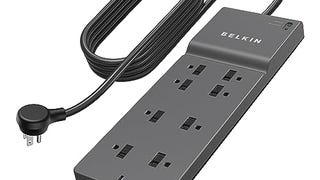 Belkin 8-Outlet Surge Protector w/ 8 AC Outlets & 8ft Long...