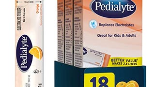 Pedialyte Electrolyte Powder Packets, Orange, Hydration...