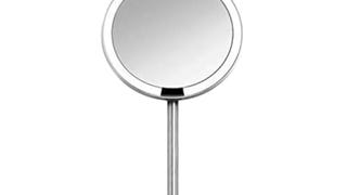 simplehuman Sensor Mirror, 5" Round Rechargeable Mini Travel...