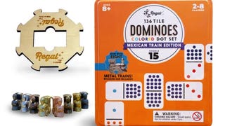 Regal Games - Mexican Train Dominoes Game Set - Double...