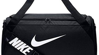 NIKE Brasilia Training Duffel Bag, Black/Black/White,...