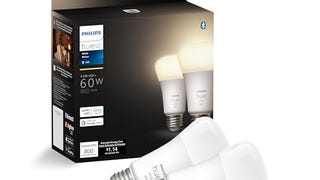 Philips Hue Smart 60W A19 LED Bulb - Soft Warm White Light...