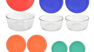 Pyrex 1081886 14pc. Storage Set w/Colored Free