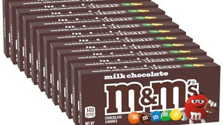 M&M'S Milk Chocolate Candy Movie Theater Box, 3.10 Ounce...