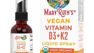 MaryRuth Organics Vitamin D3 K2 Liquid Spray | Supplement...