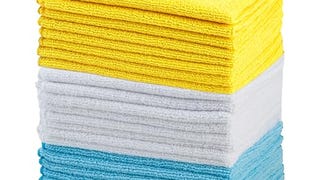 Amazon Basics Microfiber Cleaning Cloths, Lint Free, Absorbent,...