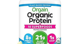 Orgain Organic Protein + Superfoods Powder, Vanilla Bean...