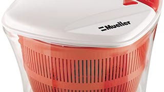 MUELLER Large 5L Salad Spinner Vegetable Washer with Bowl,...