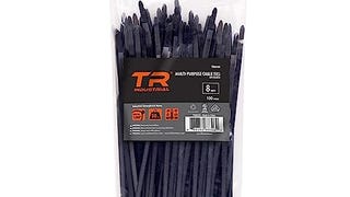 TR Industrial Multi-Purpose UV Resistant Black Cable Ties,...