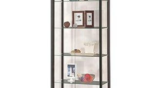 COASTER Home Furnishings Delphinium 64-inch 5-Shelf Clear...