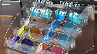 MineSign Sunglasses Organizer Clear Eyeglasses Display...