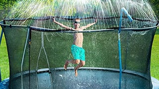 Bobor Trampoline Sprinkler for Kids, Outdoor Backyard Water...