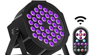 36LED Black Lights, U`King 72W UV Stage Lights Blacklight...