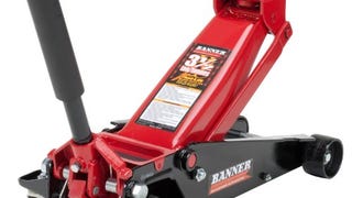 Blackhawk B6350 Black/Red Fast Lift Service Jack - 3.5...