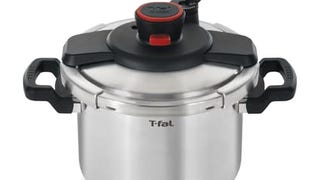 T-fal Clipso Stainless Steel Pressure Cooker 6.3 Quart,...