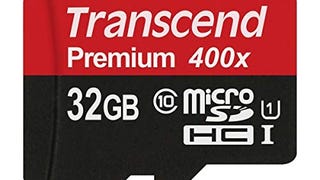 Transcend 32GB microSDHC Class10 Uhs-1 Memory Card with...