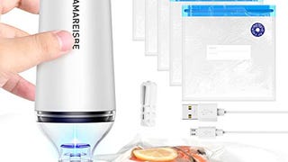 Food Vacuum Sealer, Amareisbe Handheld Food Saver, 60Kpa...