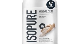 Isopure Zero Carb 100% Pure Whey Isolate Protein Powder,...