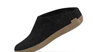 Glerups Wool Slip-On Leather Outsole Charcoal EU 45 (US...