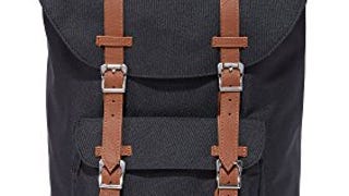 Herschel Little America Laptop Backpack, Black/Tan Synthetic...