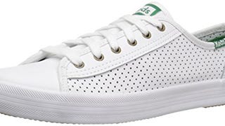 Keds womens Kickstart Leather Fashion Sneaker, White, 9...