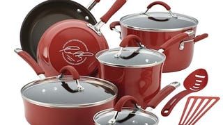 Rachael Ray Cucina Nonstick Cookware Pots and Pans Set,...