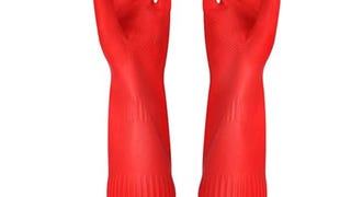 YSLON Rubber Cleaning Gloves Kitchen Dishwashing Glove...