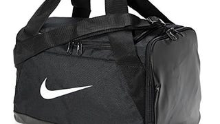 NIKE Brasilia Training Duffel Bag, Black/Black/White, X-...