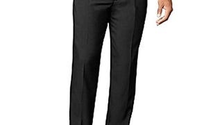 Van Heusen Men's Big & Tall Cuffed Crosshatch Pant, Black,...