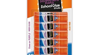 Elmer's Disappearing Purple School Glue Sticks, Washable,...