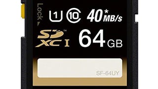 Sony 64GB SDXC Class 10 UHS-1 R40 Memory Card (SF64UY/TQMN)...
