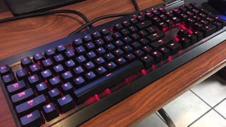 Corsair Gaming K70 Mechanical Keyboard, Backlit Red LED,...