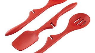 Rachael Ray Silicone Lazy Tools Set, Red, 3-Piece, Tools...