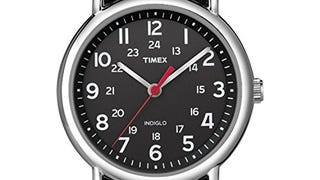 Timex Unisex T2N647 Weekender 38mm Black Nylon Slip-Thru...