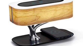 Ampulla Bedside Lamp with Bluetooth Speaker and Wireless...
