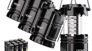 Vont 4 Pack LED Camping Lantern, LED Lanterns, Suitable...