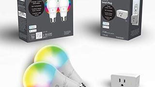 C by GE Smart LED Bulbs + Smart Plug Bundle (2 A19 RGB...
