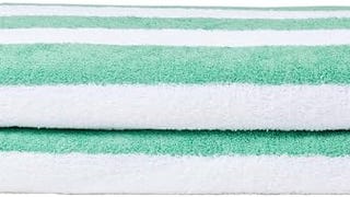 Amazon Basics 100% Cotton Terry Cabana Stripe Pool & Beach...