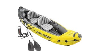 Intex 2-Person Inflatable Kayak Set w/ Pump, Aluminum Oars,...