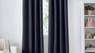 Amazon Basics Room Darkening Blackout Window Curtain with...