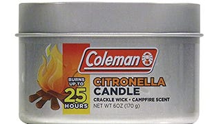 Coleman Campfire Scented Citronella Candle - Wooden Crackle...