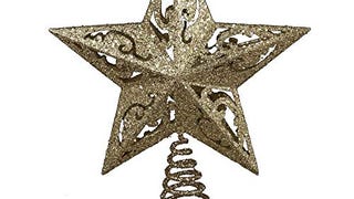 Kurt Adler H9100 8-Inch Gold Glittered 5 Point Star...