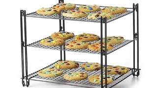 Nifty 3-Tier Cooling Rack – Non-Stick Coating, Wire Mesh...