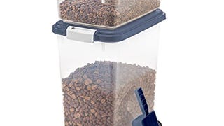 IRIS USA Dog Food Storage Container, 30 lbs & 11 lbs Combo,...