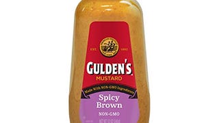 Gulden's Spicy Brown Mustard, Keto Friendly, 12-Ounce Plastic...