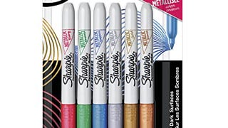 Sharpie Metallics Permanent Markers, Fine Tip, Assorted...