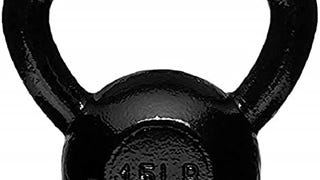 Amazon Basics Cast Iron Kettlebell with Enamel Finish, 15...