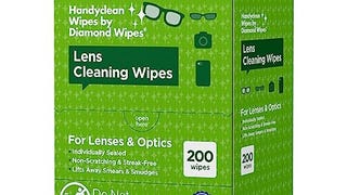 HandyClean Pre-Moistened Lens Cleaning Wipes, Eyeglass...