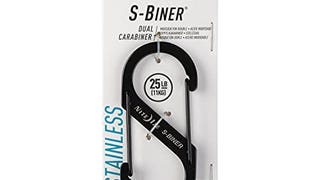 Nite Ize SB3-03-01 Size-3 S-Biner Dual Carabiner, Stainless-...