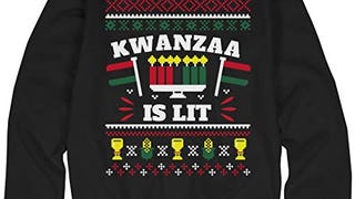 Customized Girl Kwanzaa Is Lit Ugly Sweater: Unisex Ultimate...